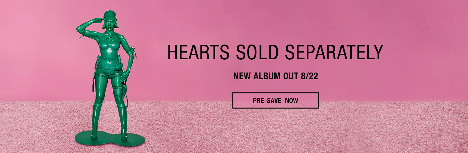 Hearts Sold Separately. New Album Out 8/22. Pre-Save Now.